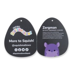 Squishmallows 8-Inch Select Series: Zergman Grape Scented Chinchilla